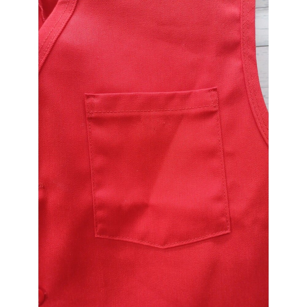 Vtg Unisex Work Vest Supermarket Grocery Store Employee Uniform Volunteer M - Picture 2 of 8